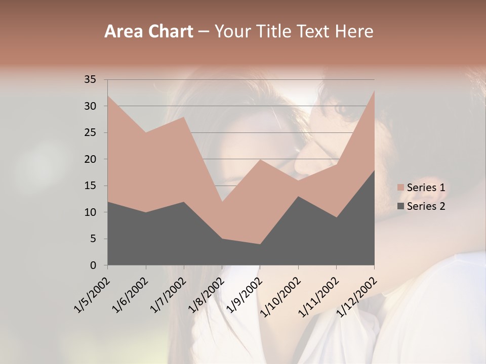 Staring Romance Person PowerPoint Template