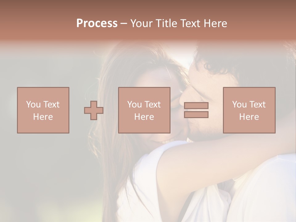 Staring Romance Person PowerPoint Template