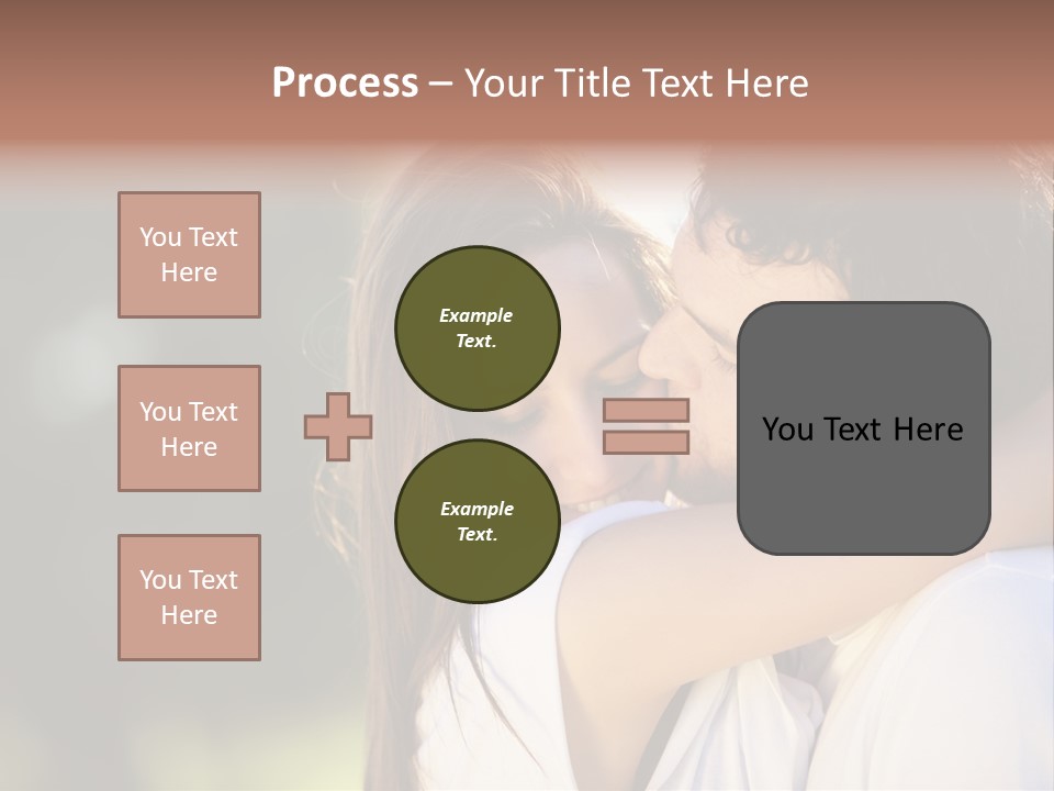 Staring Romance Person PowerPoint Template