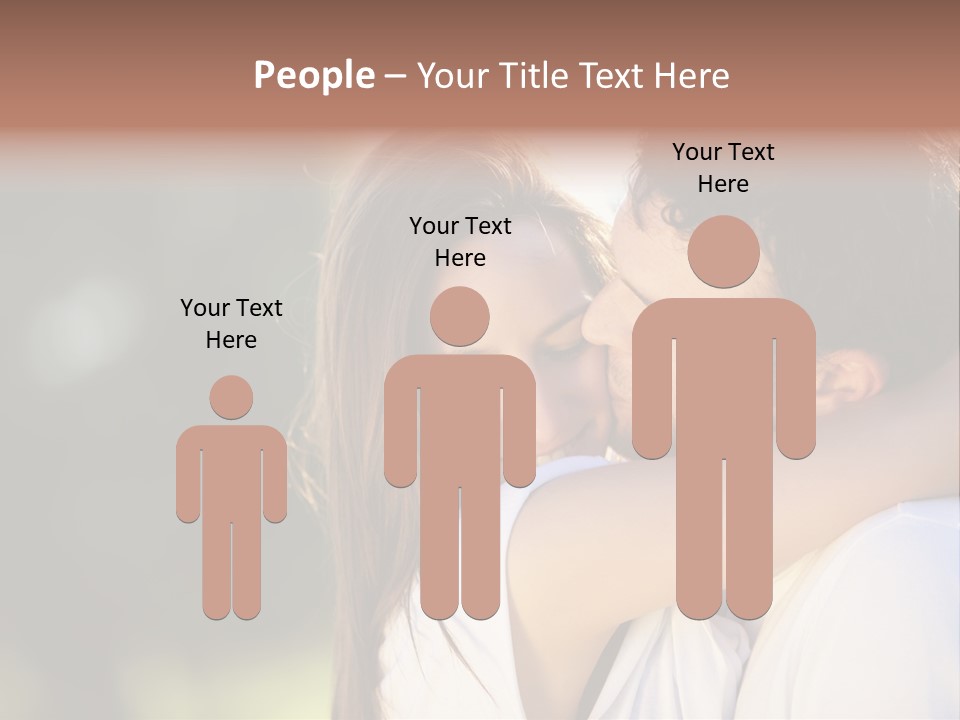 Staring Romance Person PowerPoint Template