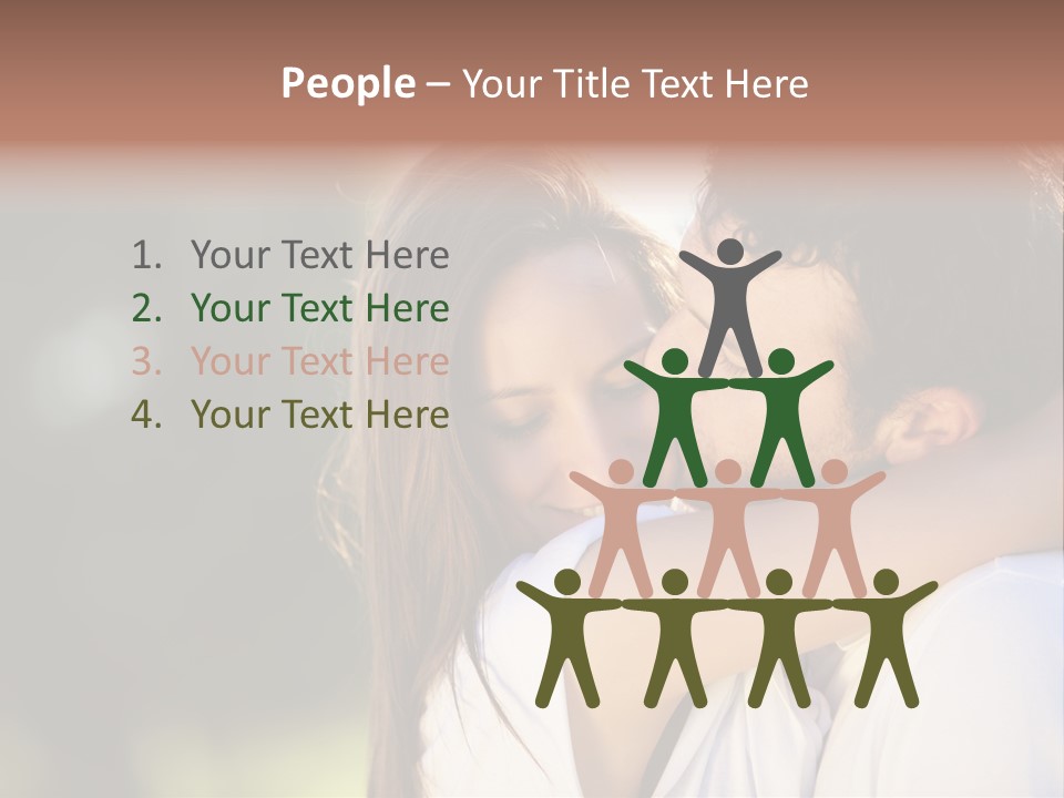 Staring Romance Person PowerPoint Template