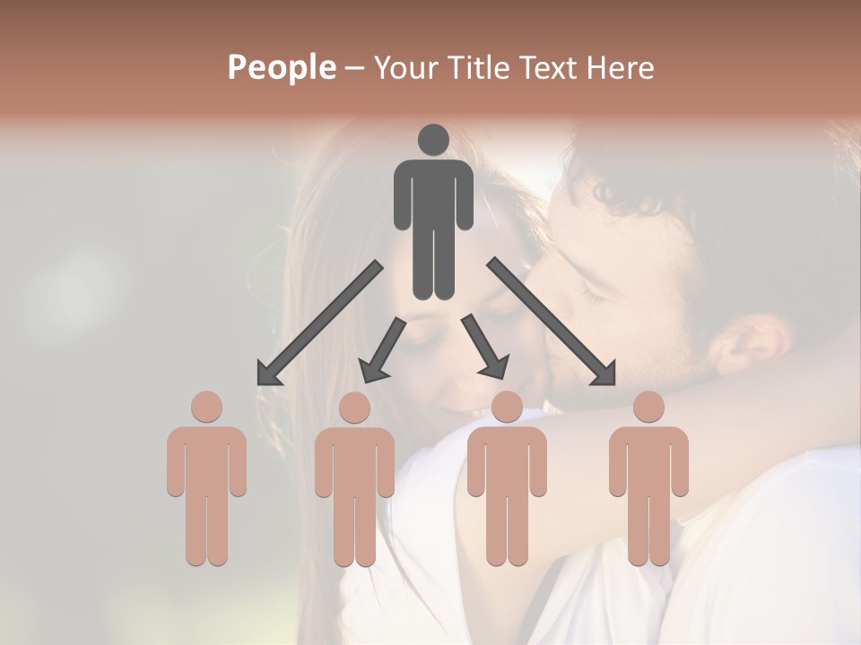 Staring Romance Person PowerPoint Template