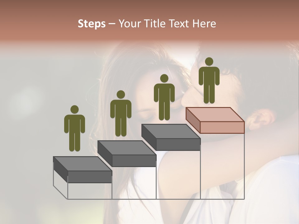 Staring Romance Person PowerPoint Template