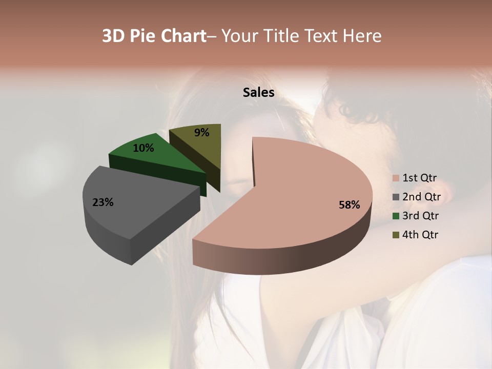 Staring Romance Person PowerPoint Template
