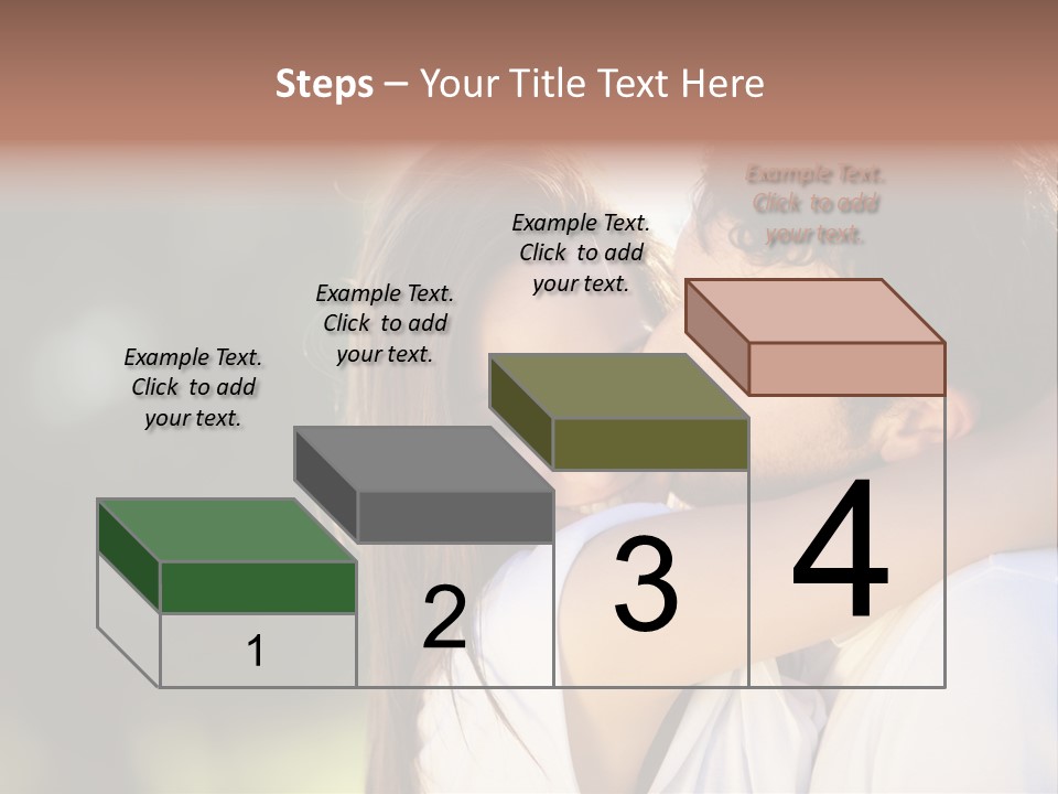 Staring Romance Person PowerPoint Template