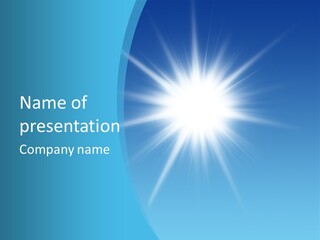 Sunny Reflection Rays PowerPoint Template