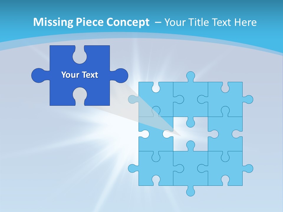 Sunny Reflection Rays PowerPoint Template