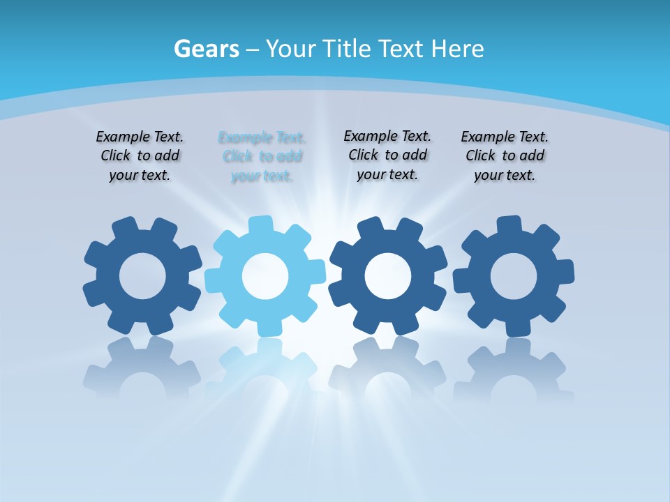 Sunny Reflection Rays PowerPoint Template