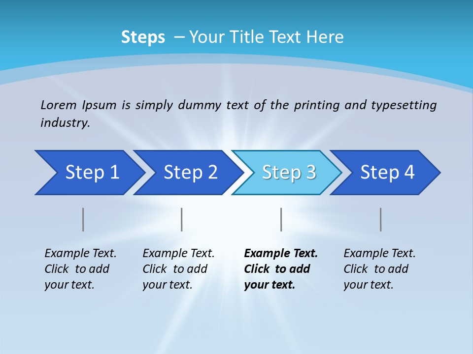 Sunny Reflection Rays PowerPoint Template