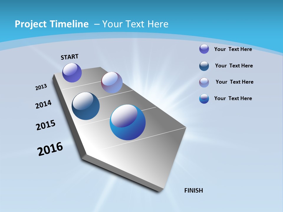 Sunny Reflection Rays PowerPoint Template