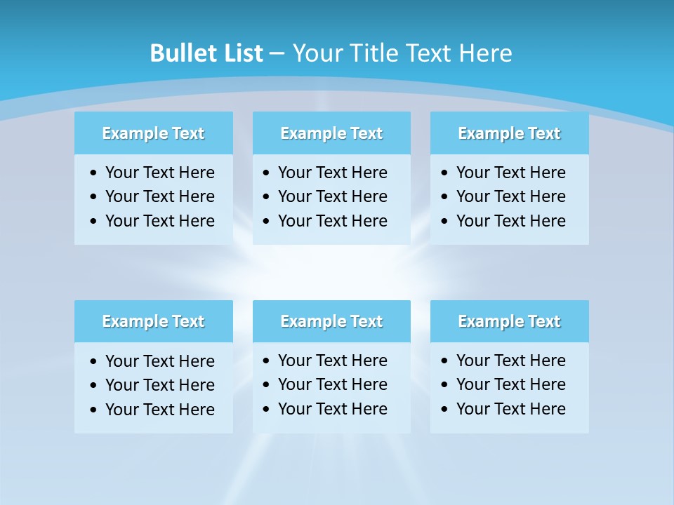 Sunny Reflection Rays PowerPoint Template