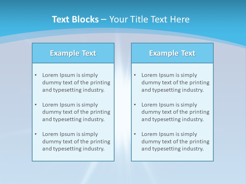 Sunny Reflection Rays PowerPoint Template