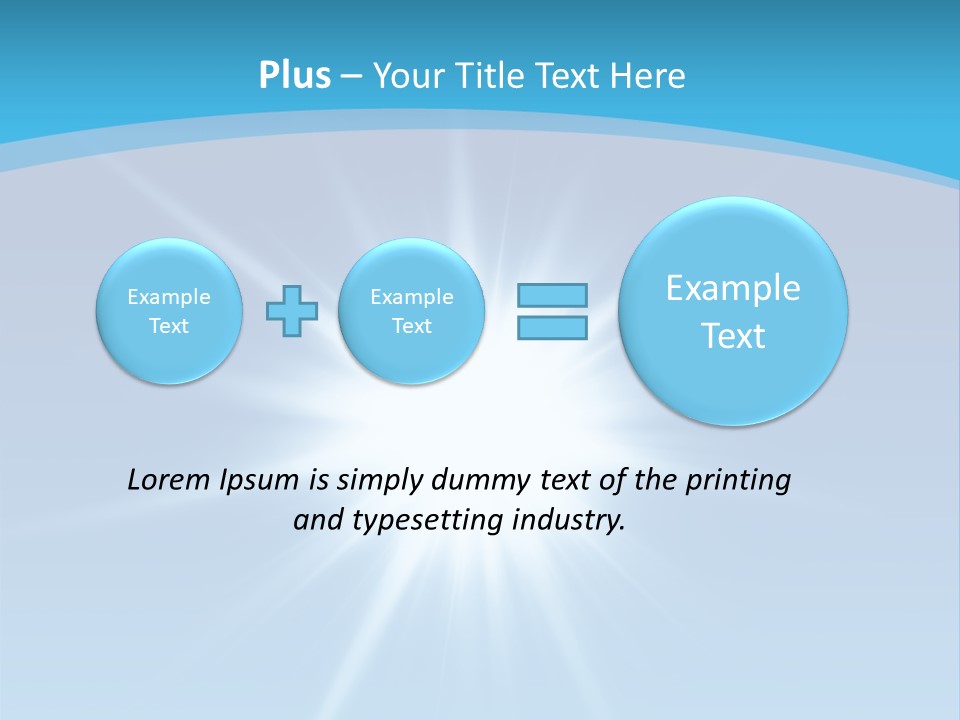 Sunny Reflection Rays PowerPoint Template