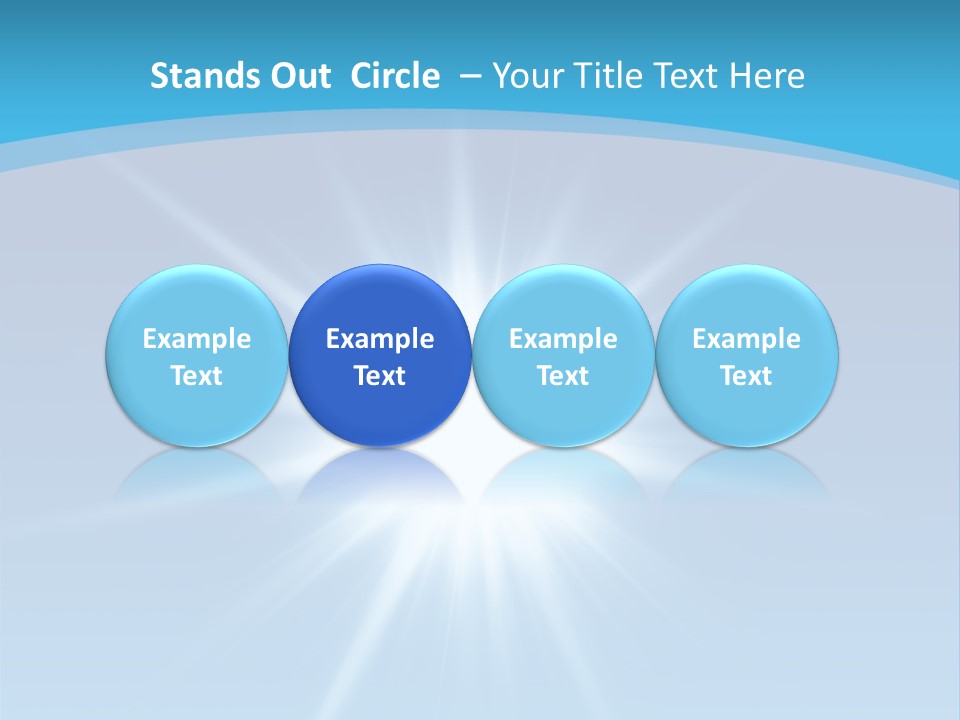 Sunny Reflection Rays PowerPoint Template