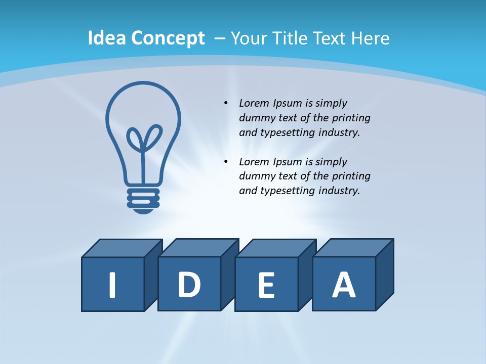 Sunny Reflection Rays PowerPoint Template