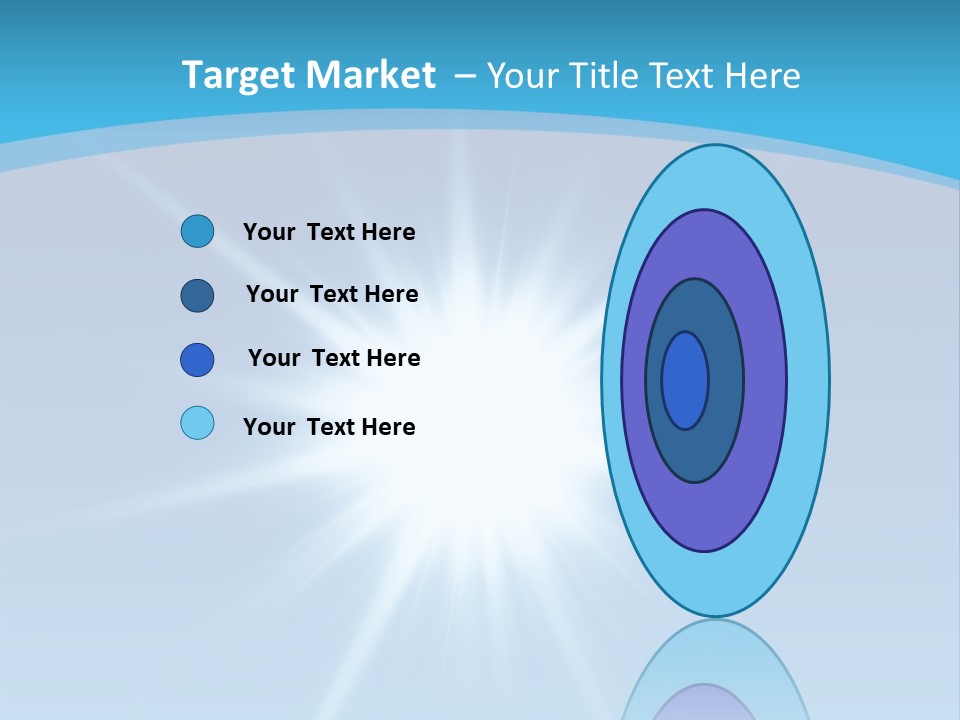 Sunny Reflection Rays PowerPoint Template