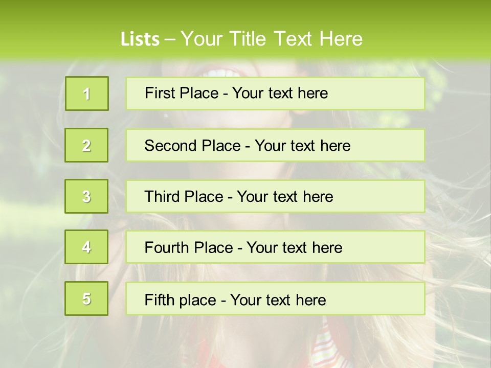 Emotion Outdoor Green PowerPoint Template