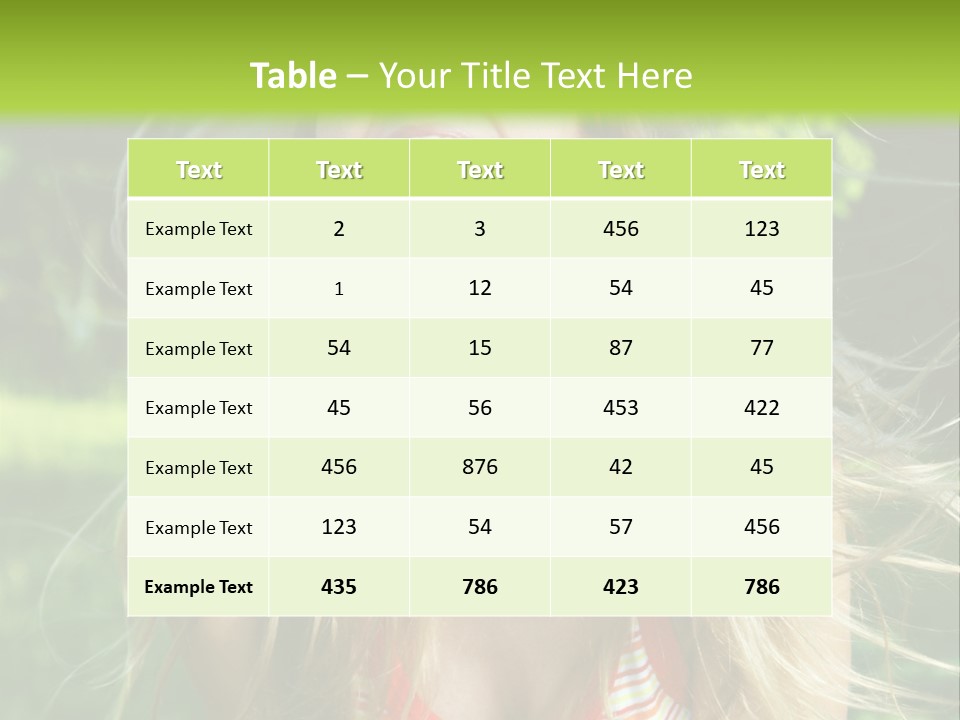 Emotion Outdoor Green PowerPoint Template