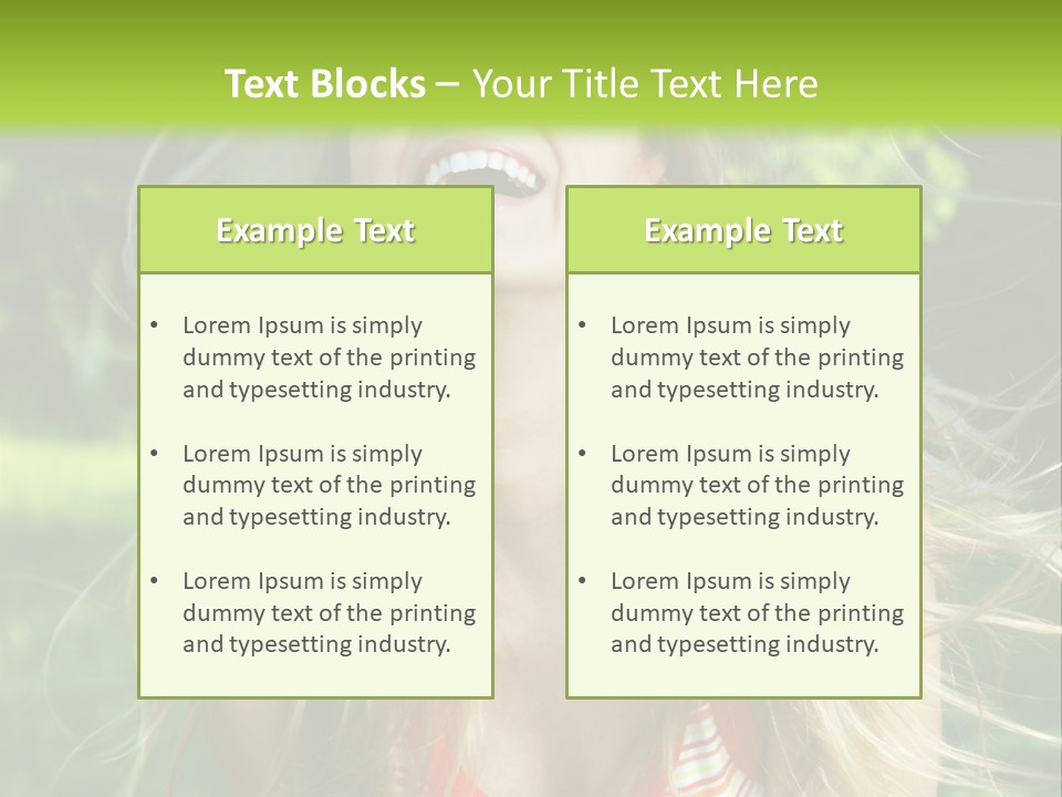 Emotion Outdoor Green PowerPoint Template