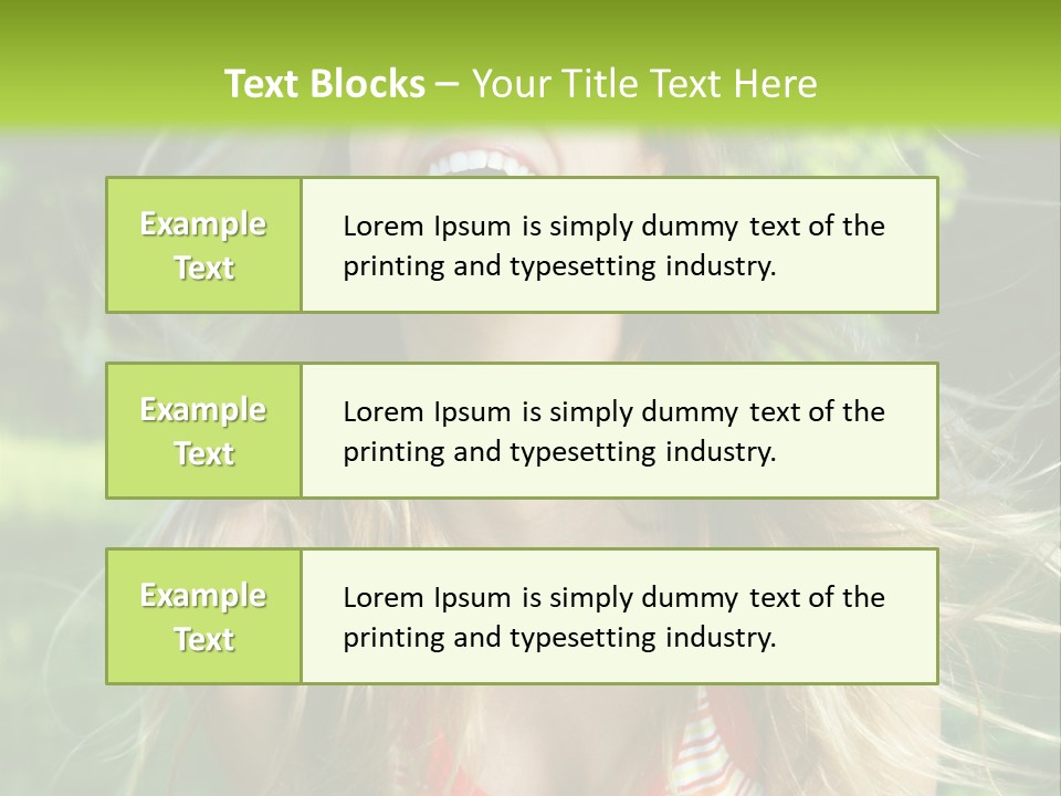 Emotion Outdoor Green PowerPoint Template