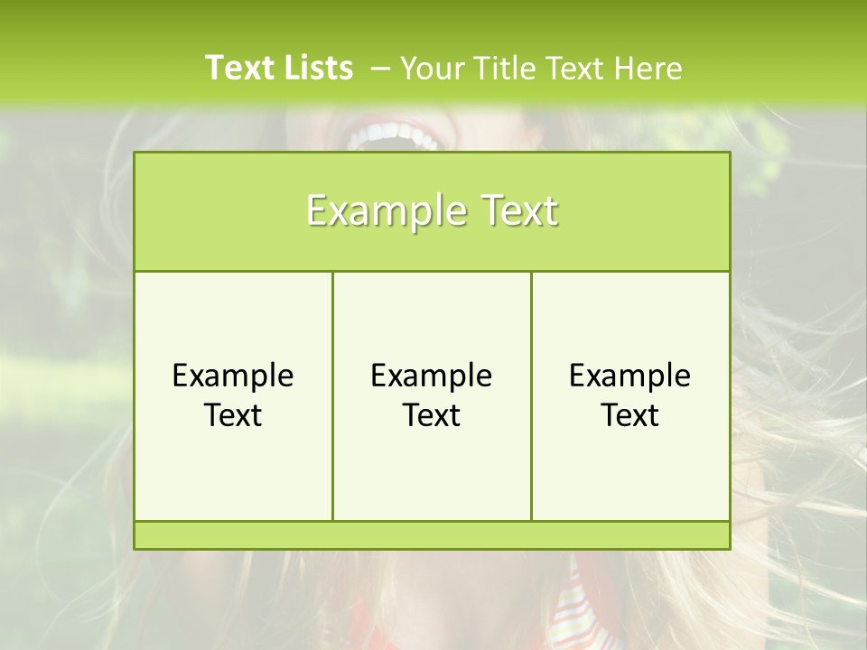 Emotion Outdoor Green PowerPoint Template