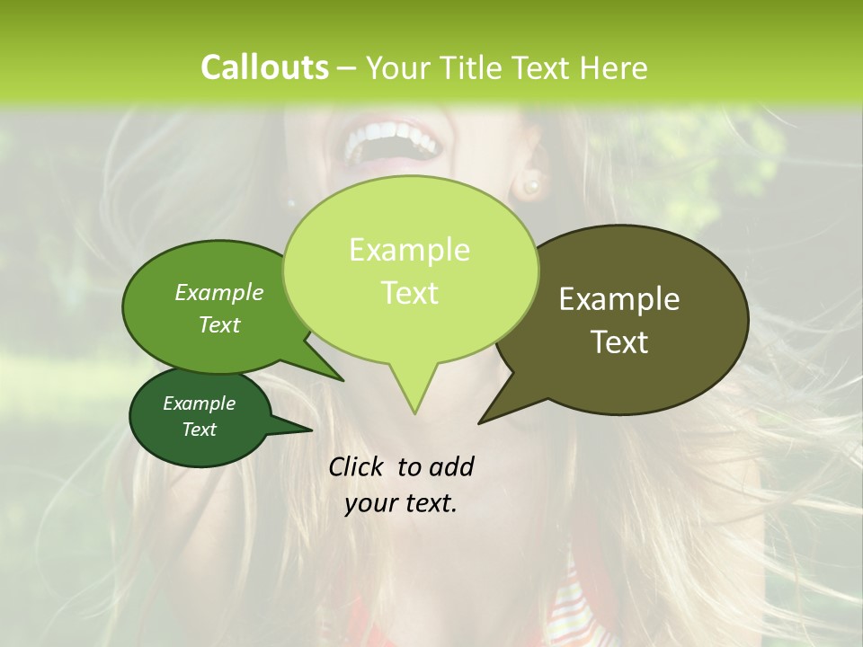 Emotion Outdoor Green PowerPoint Template