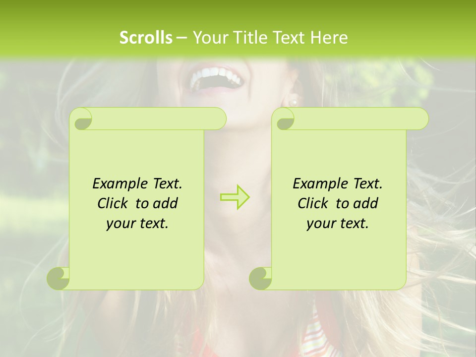 Emotion Outdoor Green PowerPoint Template