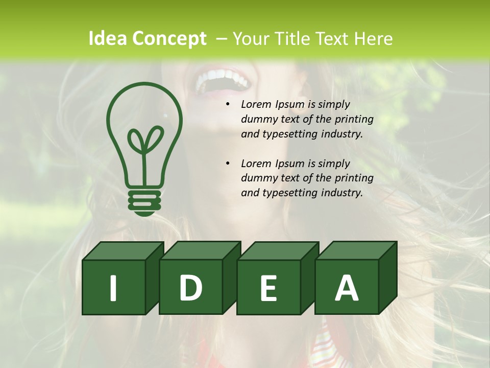 Emotion Outdoor Green PowerPoint Template