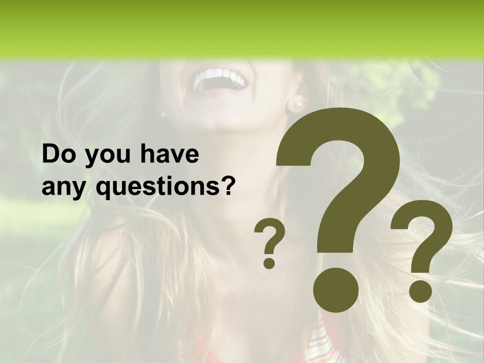 Emotion Outdoor Green PowerPoint Template