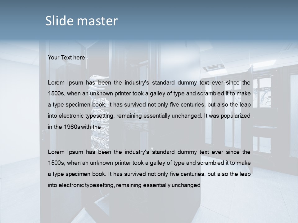 Security Part Indoors PowerPoint Template