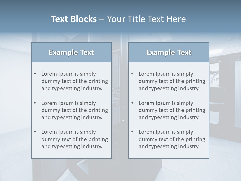 Security Part Indoors PowerPoint Template