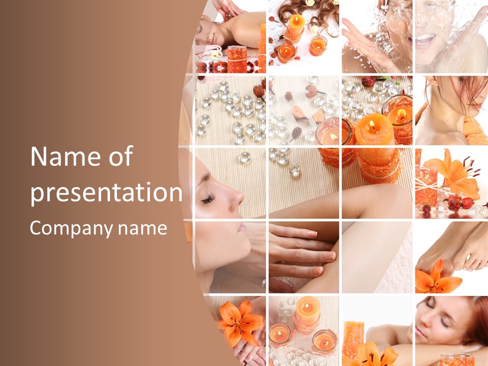 Medicine Harmony Nails PowerPoint Template