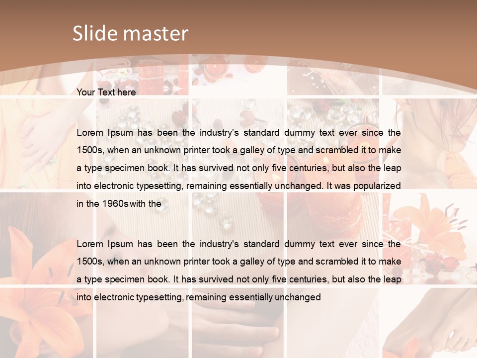 Medicine Harmony Nails PowerPoint Template