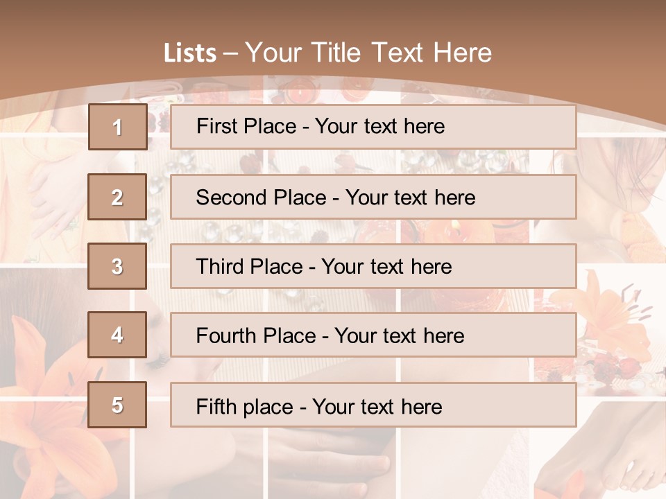 Medicine Harmony Nails PowerPoint Template