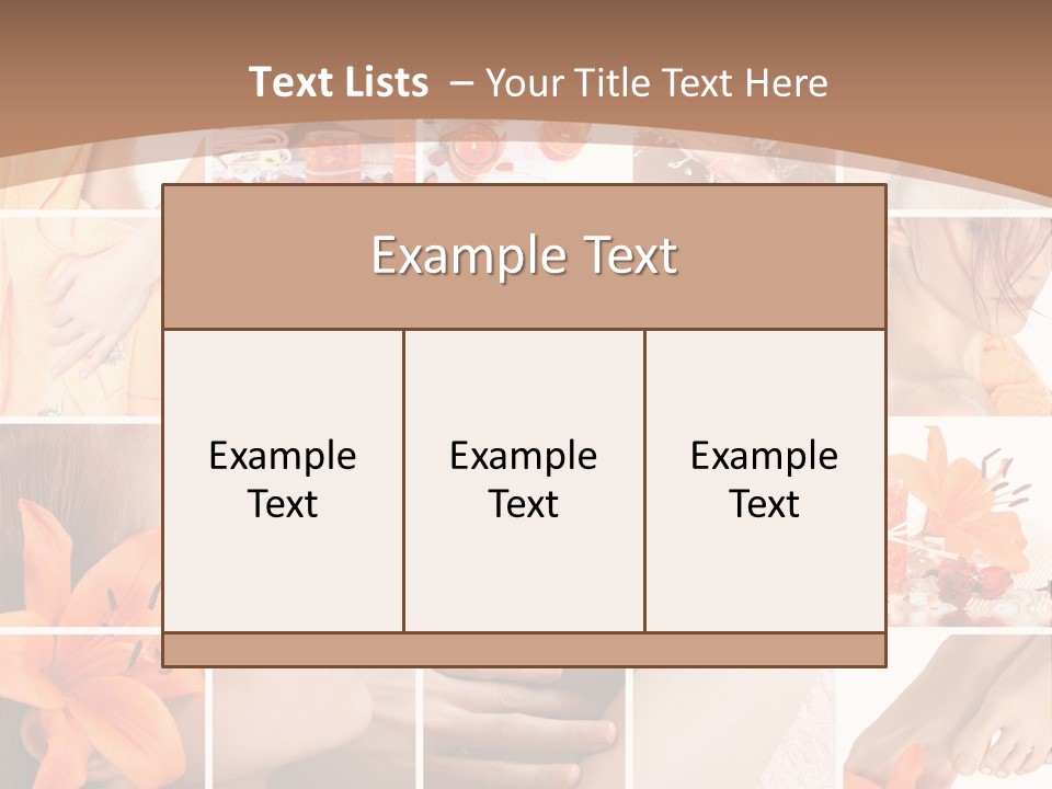 Medicine Harmony Nails PowerPoint Template