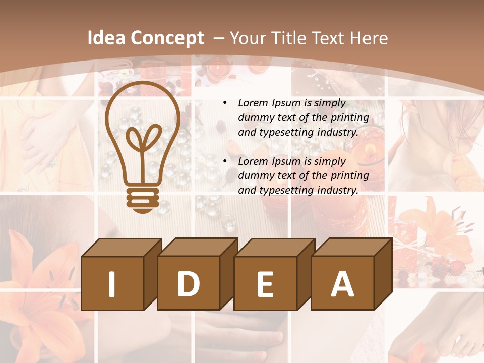 Medicine Harmony Nails PowerPoint Template