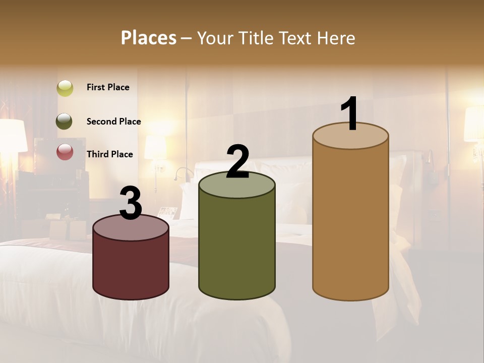 Night Home Bedroom PowerPoint Template