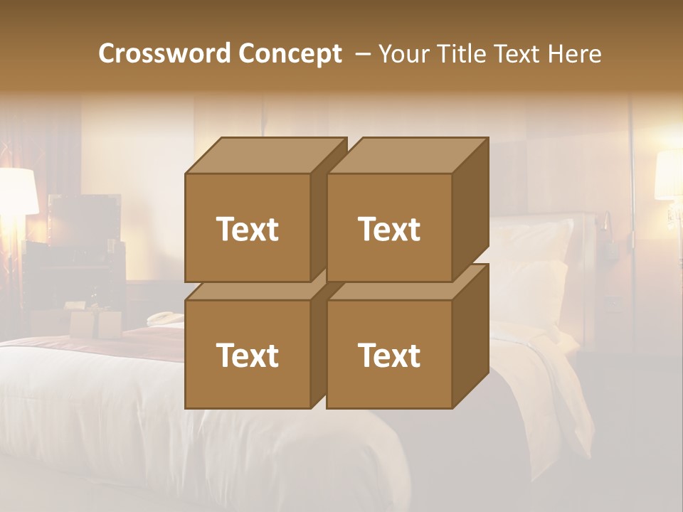 Night Home Bedroom PowerPoint Template
