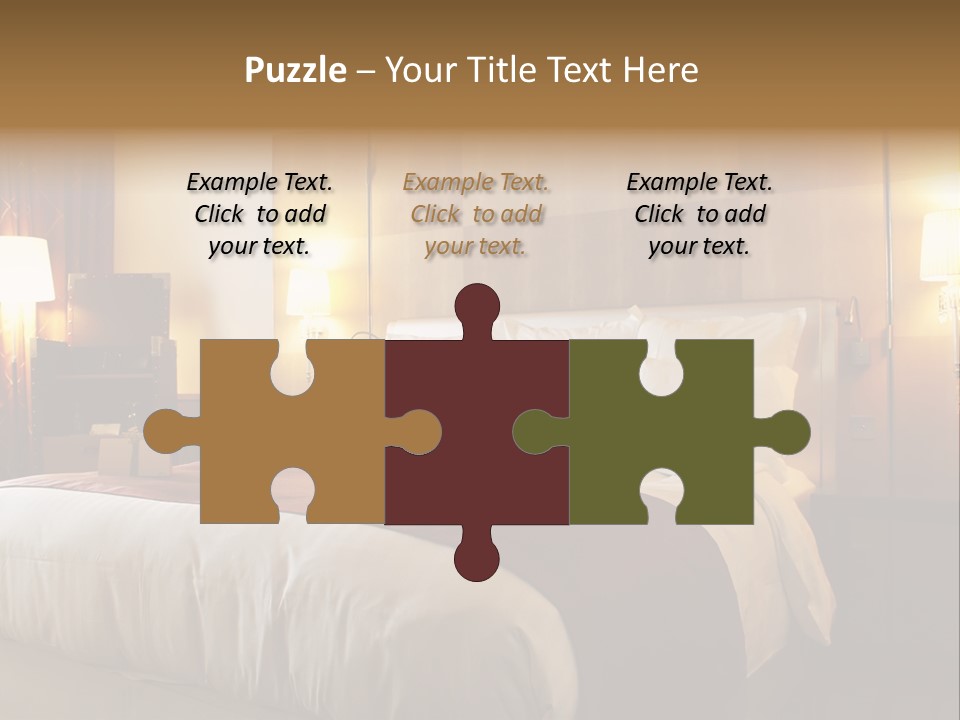 Night Home Bedroom PowerPoint Template