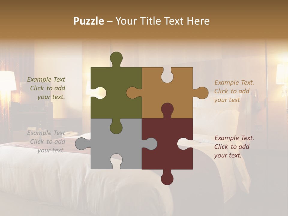 Night Home Bedroom PowerPoint Template