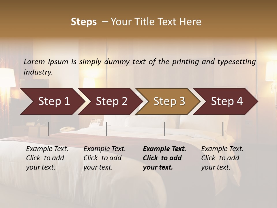 Night Home Bedroom PowerPoint Template