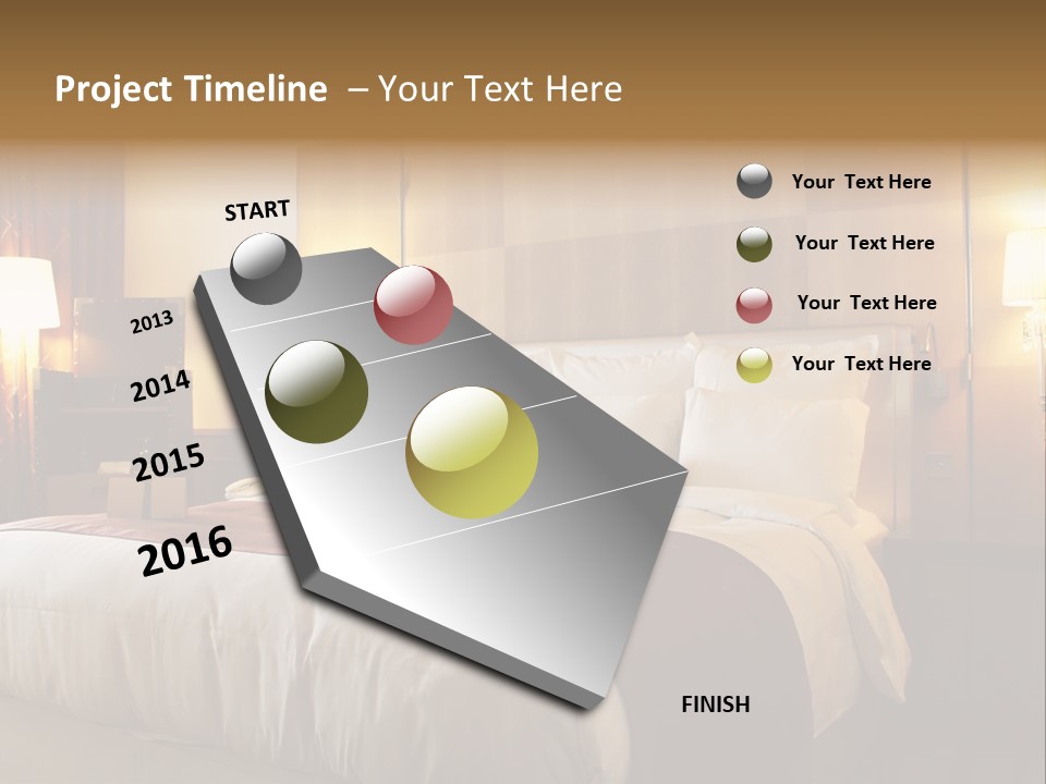 Night Home Bedroom PowerPoint Template