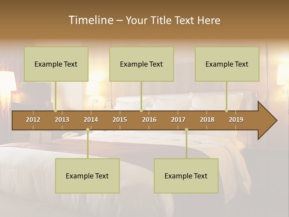 Night Home Bedroom PowerPoint Template