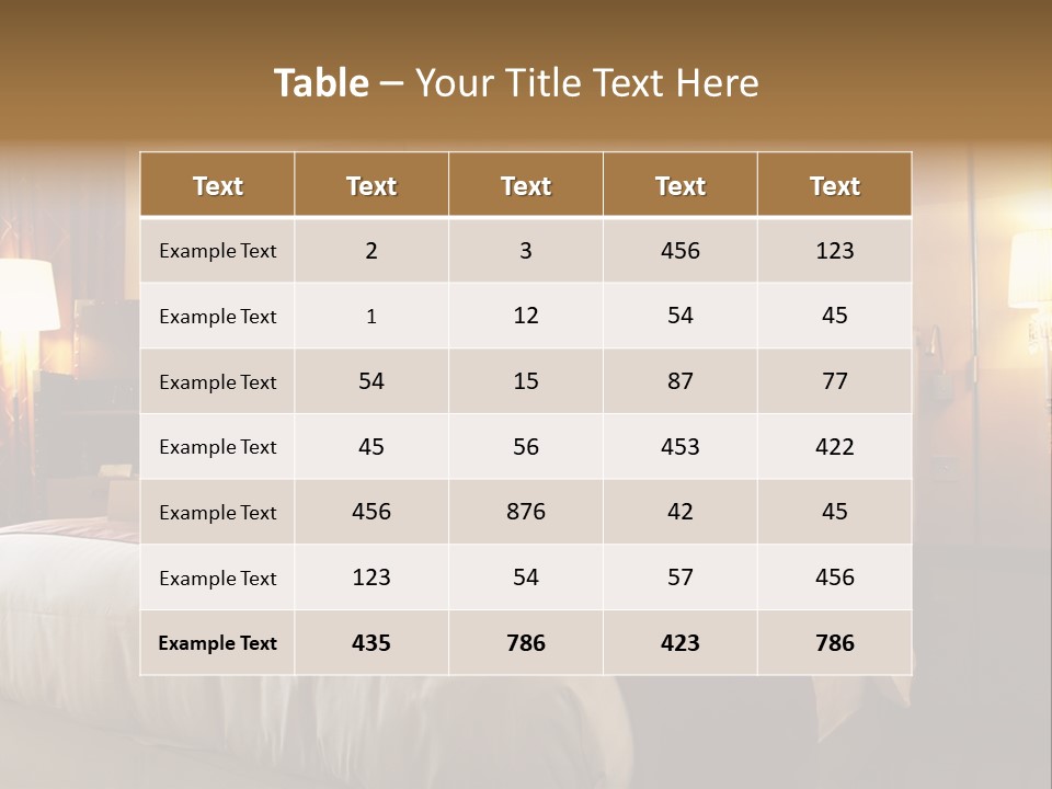 Night Home Bedroom PowerPoint Template