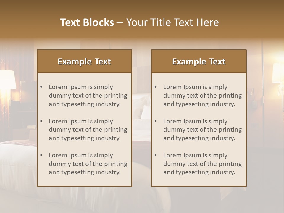 Night Home Bedroom PowerPoint Template