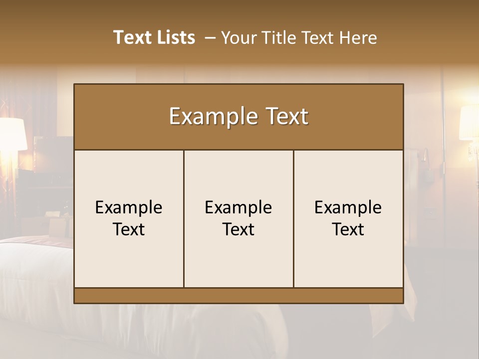 Night Home Bedroom PowerPoint Template