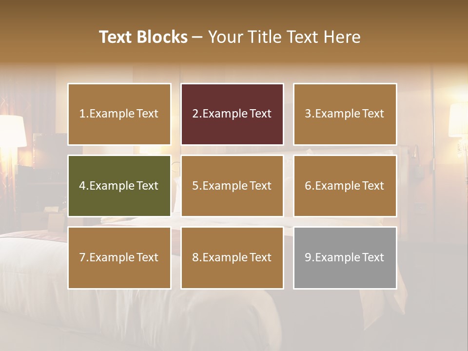 Night Home Bedroom PowerPoint Template