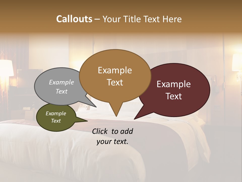 Night Home Bedroom PowerPoint Template