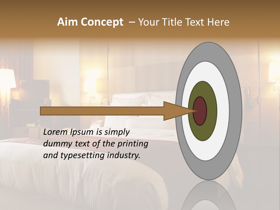 Night Home Bedroom PowerPoint Template