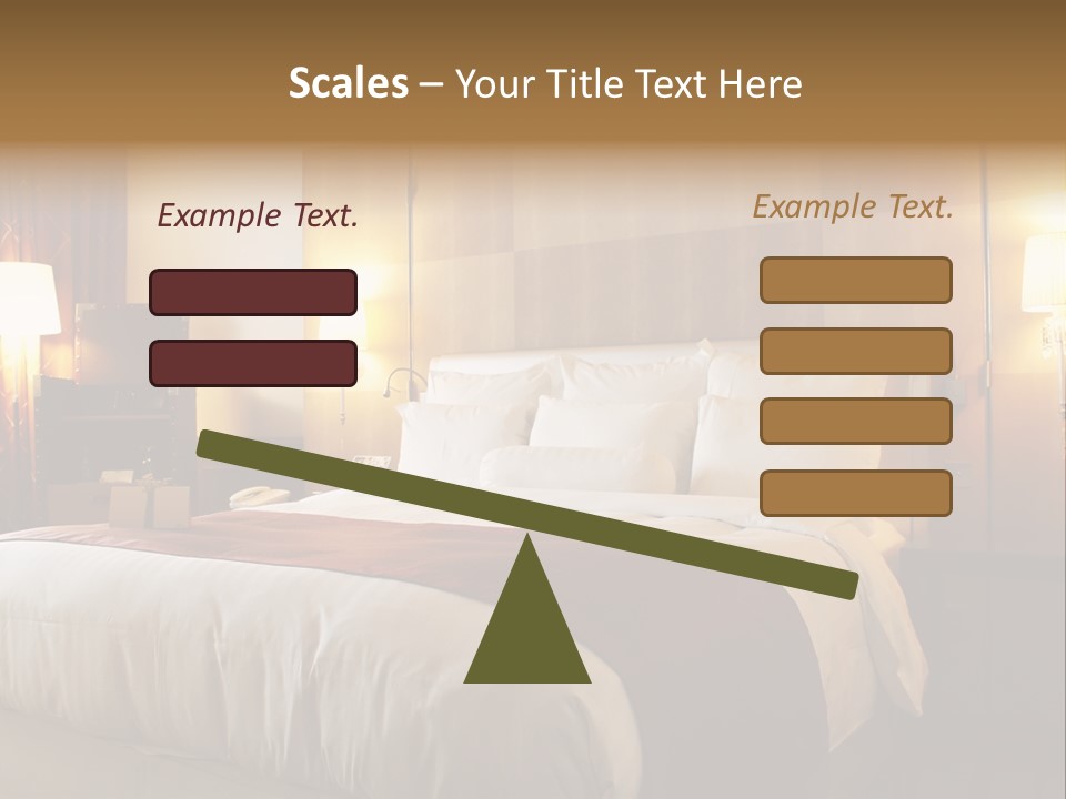 Night Home Bedroom PowerPoint Template